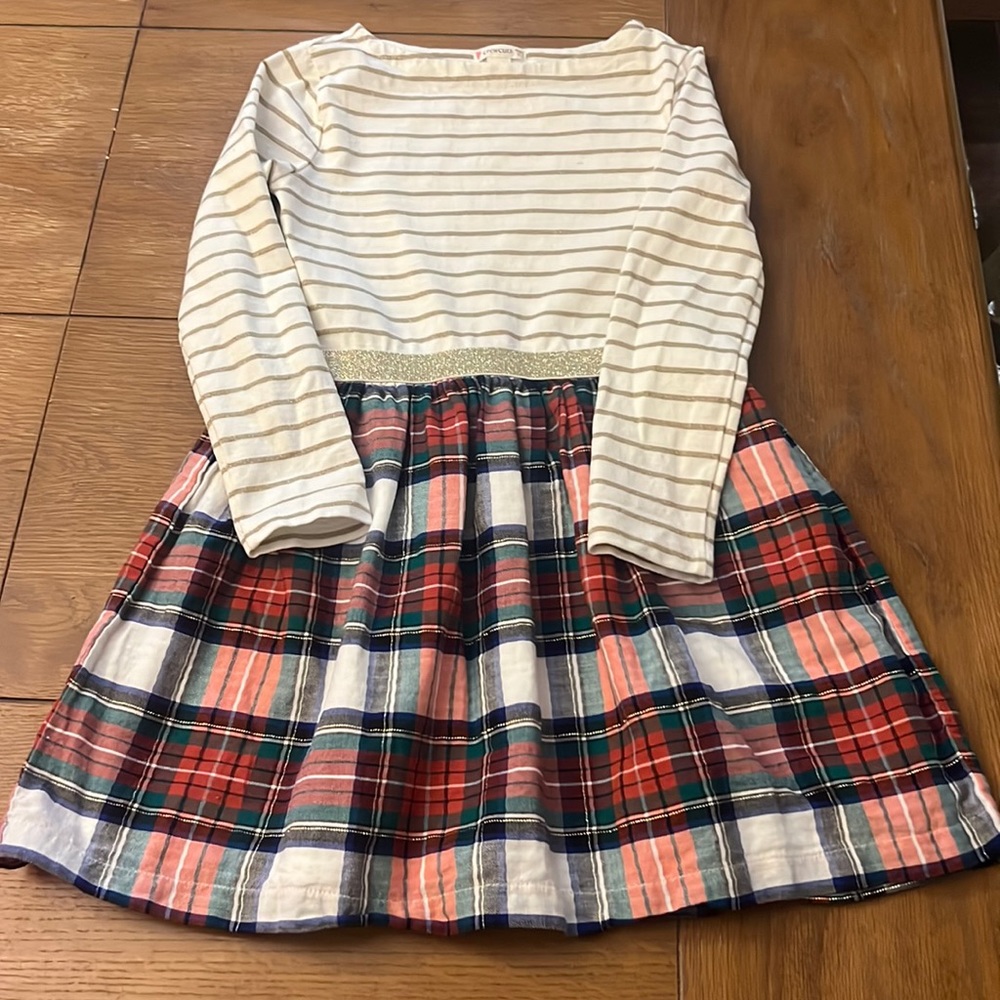EUC J. crew Christmas plaid dress size 6